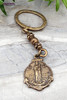 Stella Maris Anchor Nautical One Hail Mary Vintage Bronze Key Chain Pocket Finger Chaplet