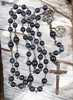 Archangel Michael & Raphael Heirloom Rosary | Heritage Bronze| Blue Tiger Eye