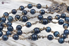 Archangel Michael & Raphael Heirloom Rosary | Heritage Bronze| Blue Tiger Eye