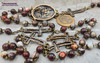 Face of Jesus Miraculous Mary Red Agate Vintage Bronze mens Rosary