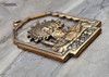 Our Lady of the Pillar Catholic Medal -XLarge Solid Bronze