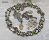 Guadalupe Miraculous Mary Caravaca Vitrail Swarovski Crystal Vintage Bronze Ornate Rosary