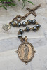 St Jude Archangel Raphael Hematite Bronze Antique style Large mens Chaplet