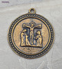 Three Maries at the Cross-Solid Bronze Hand-Cast Large Devotional Medal
