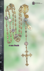 Guadalupe & Miraculous Mary Rosary| 18K Gold on Sterling Silver|Prehnite |Shell