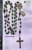 Marian Our Lady Lourdes Miraculous Mary Our Lady Fatima Sacred Heart Jesus premium heritage bronze antique style rosary green apatite purple tiger eye