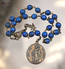 Seven Joys & Sorrows of St Joseph Heirloom Chaplet – Bronze with Blue Jasper