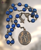 Seven Joys & Sorrows of St Joseph Heirloom Chaplet – Bronze with Blue Jasper