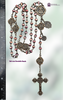 Our Lady Lourdes Miraculous Mary Sacred Heart Jesus Our Lady Carmel Roses premium heritage bronze antique style rosary pink oyster shell