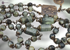 Saint Anthony St Joseph the Worker Archangel Michael premium heritage bronze antique style rosary prehnite