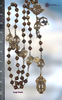 Archangels Michael Raphael Gabriel Large Heirloom Rosary | Bronze| Jasper