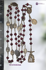 Stations of the Cross 51 beads Heirloom Chaplet | Heritage Bronze| Red Jade Stations of the Cross 51 beads Heirloom Chaplet | Heritage Bronze| Red Jade