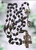 Saint Joan of Arc Archangel Michael Fleur de Lis Cross of Lorraine heritage solid bronze vintage style rosary dark blue tiger eye red jade Saint Joan of Arc Archangel Michael Fleur de Lis Cross of Lorraine heritage solid bronze vintage style rosary dark blue tiger eye red jade