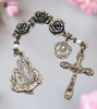 Lady of Lourdes Roses 3 Hail Marys Chaplet |Bronze
