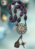 St Andrew's Christmas Novena & Holy Family Heirloom Chaplet|Bronze|Purple Jasper