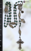 Miraculous ,Mother Mary, Lourdes  Heirloom Rosary | Heritage Bronze| Emerald