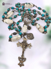 ⚜ Handcrafted Conch Turquoise Inlay Beads with their artisan craftsmanship and intricate inlay work represent the beauty of doing small things with great love as Therese taught and call to mind the solid foundation of faith represented by Mary's pillar
This devotional rosary connects us to the ancient foundation of Marian devotion united with the Little Way's simple trust and the Sacred Heart's infinite love. A perfect gift for those of Spanish heritage, devotees of Our Lady of the Pillar, souls drawn to St Therese's Little Way, lovers of the Sacred Heart, October 12th Pillar feast and October 1st Therese feast, collectors of handcrafted artisan bead rosaries, or hearts drawn to the powerful combination of Mary's foundational apparition, Therese's simple spirituality, and Christ's merciful heart.