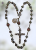 Holy Name Jesus Holy Face 33 bead heritage bronze chaplet bloodstone jasper by Bless And Heal Me