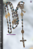 Holy Spirit Holy Trinity Holy Eucharist heritage bronze rosary colorful pearl shell by Bless And Heal Me