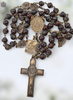 Seven Sorrows Dolores Pieta Crown Thorns Sacred Heart 52 bead heritage bronze chaplet jasper by Bless And Heal Me