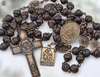 Seven Sorrows Dolores Pieta Crown Thorns Sacred Heart 52 bead heritage bronze chaplet jasper by Bless And Heal Me