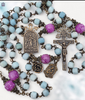Undoer of Knots Our Lady Perpetual Help Sacred Heart heritage bronze rosary amazonite jade by Bless And Heal Me