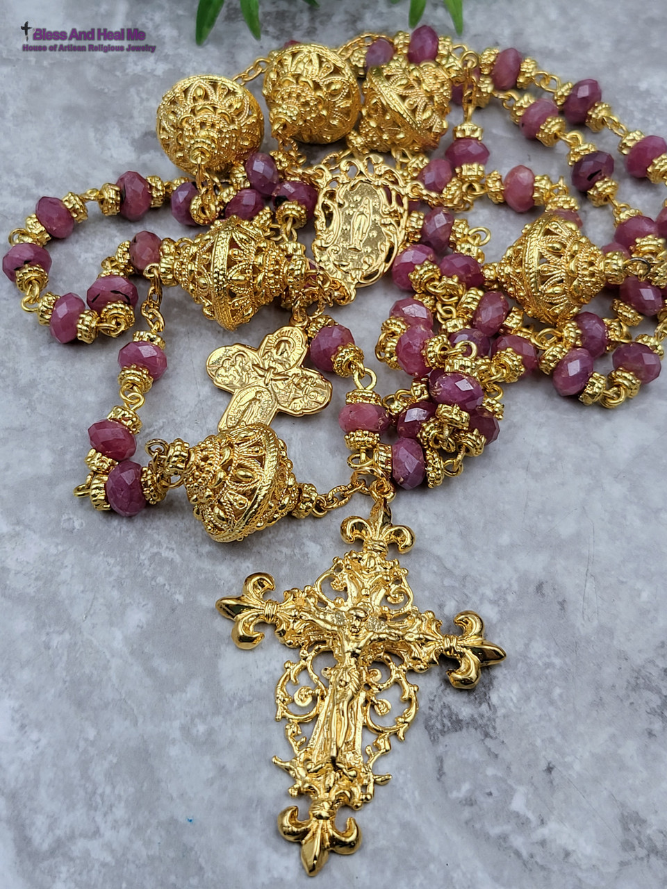 Yellow Quartz and Citrine Beaded Rosary Making Kit-ROSARY-KI