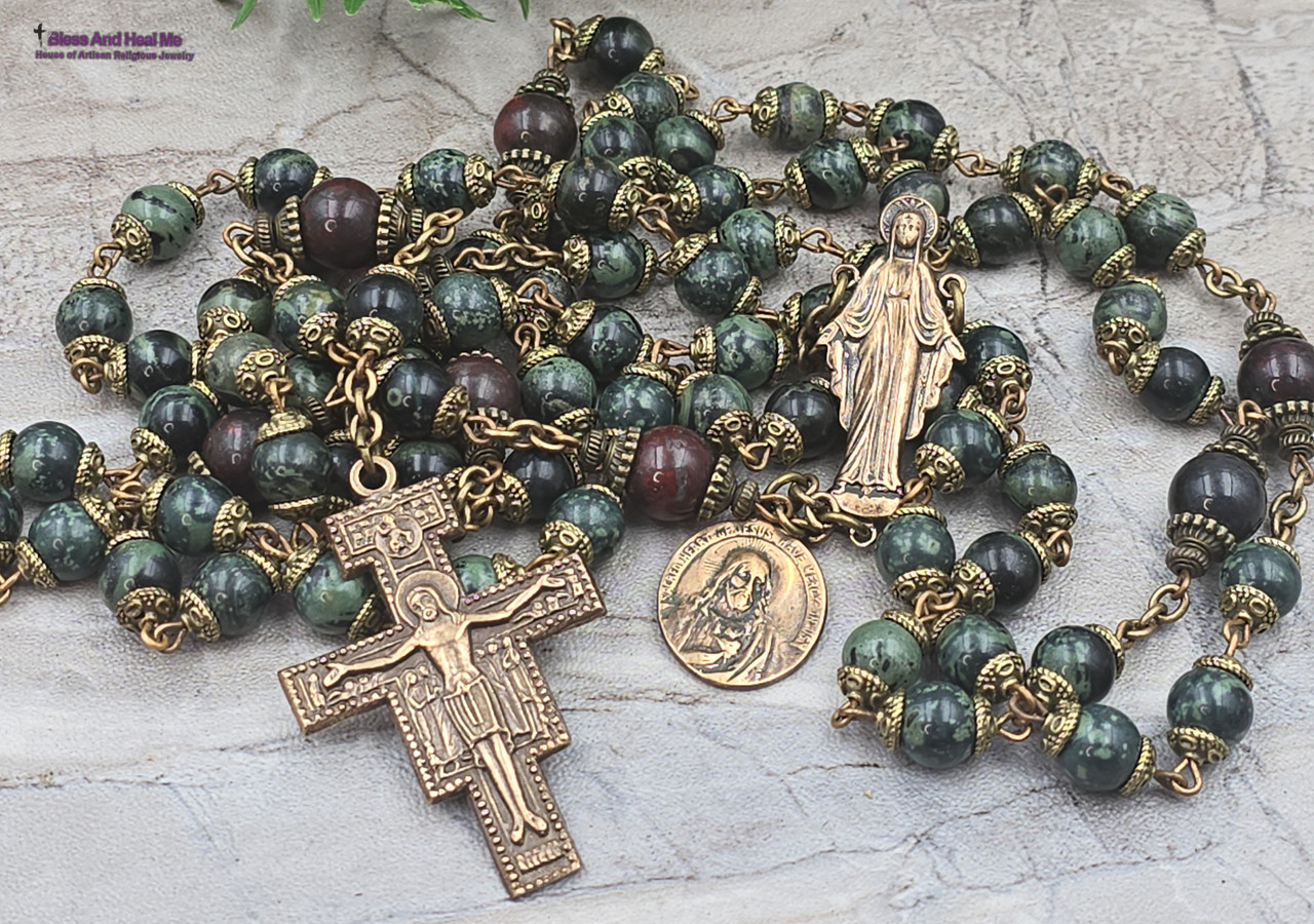 Seven Joys of Mary Rosary | Franciscan Crown | Bronze Medals