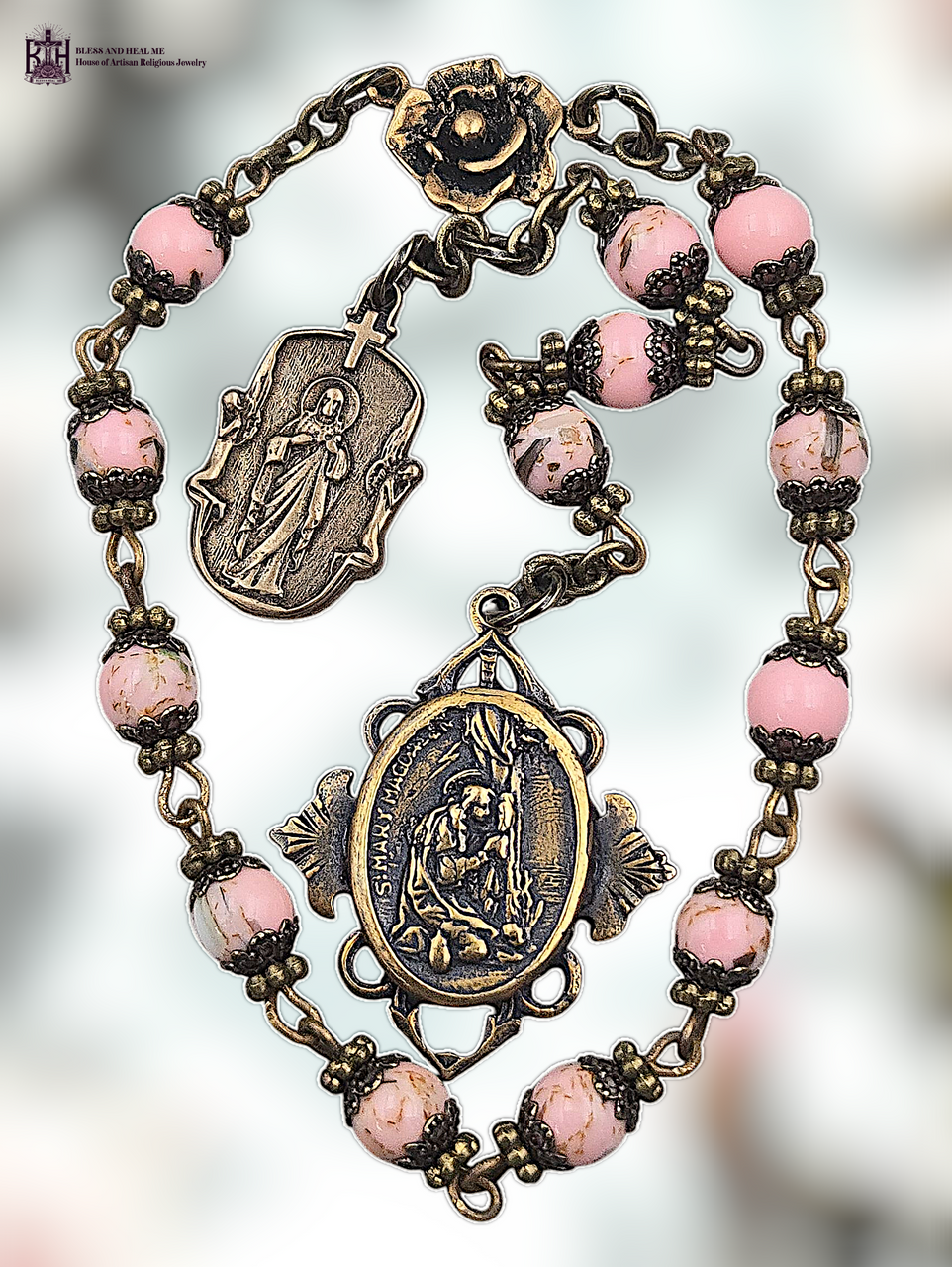 13 Bead Mary Magdalene Sacred Heart Our Lady Carmel Devotional