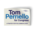 Tom Perriello (4" x 2.6" Vinyl Sticker -- Pack of Two!)
