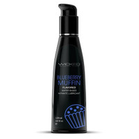 Aqua Blueberry Muffin Flavored Water Based Intimate Lubricant - 4 Fl. Oz.