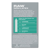 Trojan Raw Non-Latex 10 Pack