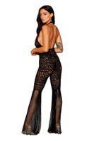 Flair Leg Bodystocking - One Size - Black