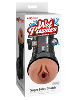 Wet Pussies - Super Juicy Snatch Self-Lubricating Stroker - Brown