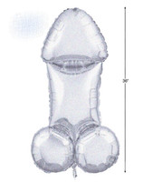Glitterati Disco Penis 3 Foot Mylar Balloon