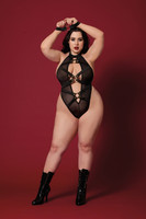Fetish Teddy and Restraints Dmnd - Queen Size - Black