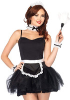 Lace French Maid Costume Kit - Black