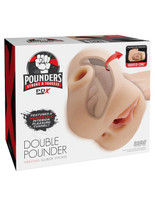 Pdx Plus Double Pounder Vibrating Squeeze Stroker - Light