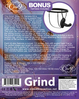 Cloud 9 Grind Insertable Vibe Suction Cup and Harness - Black