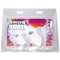 Crystal Jellies - Curved Anal Trainer Set Clear