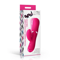 Bg Ribbed Silicone Rabbit Vibrator Pink