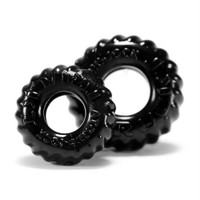 Truckt 2 Piece Cockring Set Atomic Jock - Black