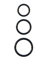 Fantasy C-Ringz Silicone Ring Stamina Set - Black