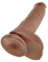 King Cock 10 Inch Cock With Balls - Tan
