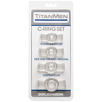 Titanmen Tools Cock Ring Set - Clear