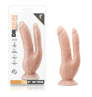 Dr. Skin - 8 Inch Dp Cock - Vanilla