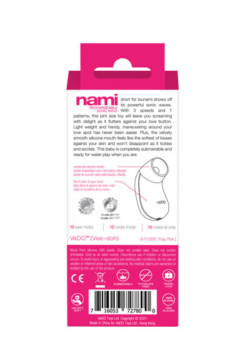 Nami Rechargeable Sonic Vibe - Foxy Pink