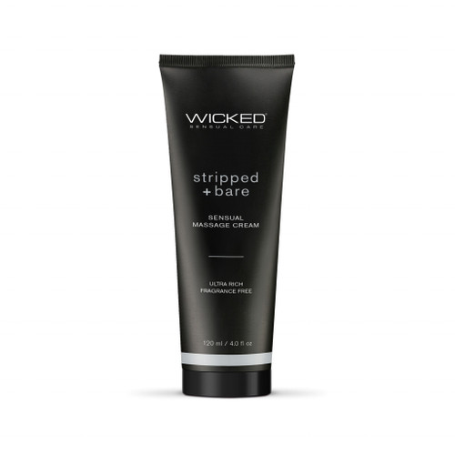 Stripped and Bare - Unscented Sensual Massage Cream - 4 Oz