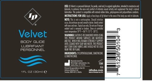 ID Velvet Body Glide 1 Oz