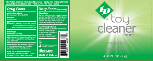 ID Toy Cleaner Foam 8.1 Oz